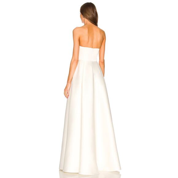 Sau Lee Heidi Wedding Gown Satin Strapless Bridal Formal Fairytale Princess Sz 6 - Picture 3 of 12